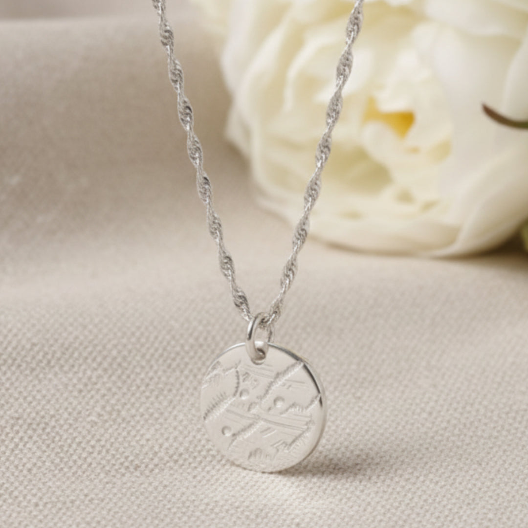 Silver Handmade Pendant on Chain made by Arlana Exquisite Styles in Canada