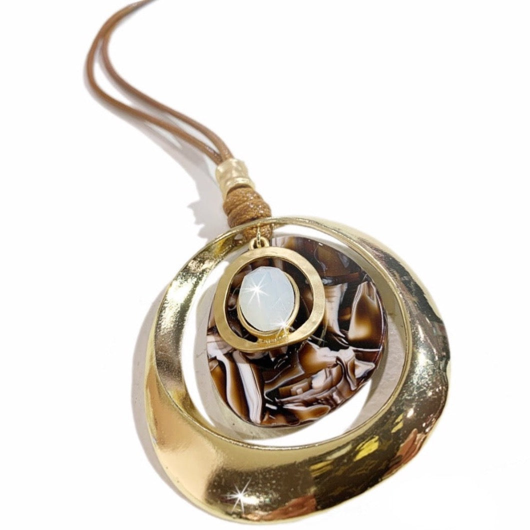 Jacqueline-Kent-Circle-Stone-Necklace-Statement