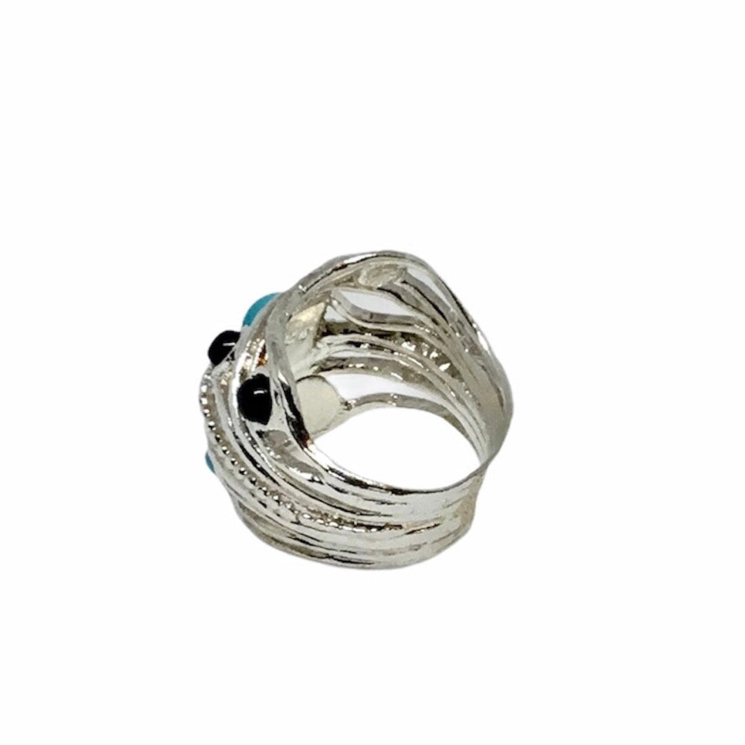 onyx-turquoise-sterling-silver-ring