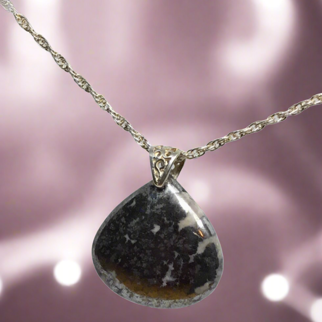 pendant-silver-ore-stone-sterling