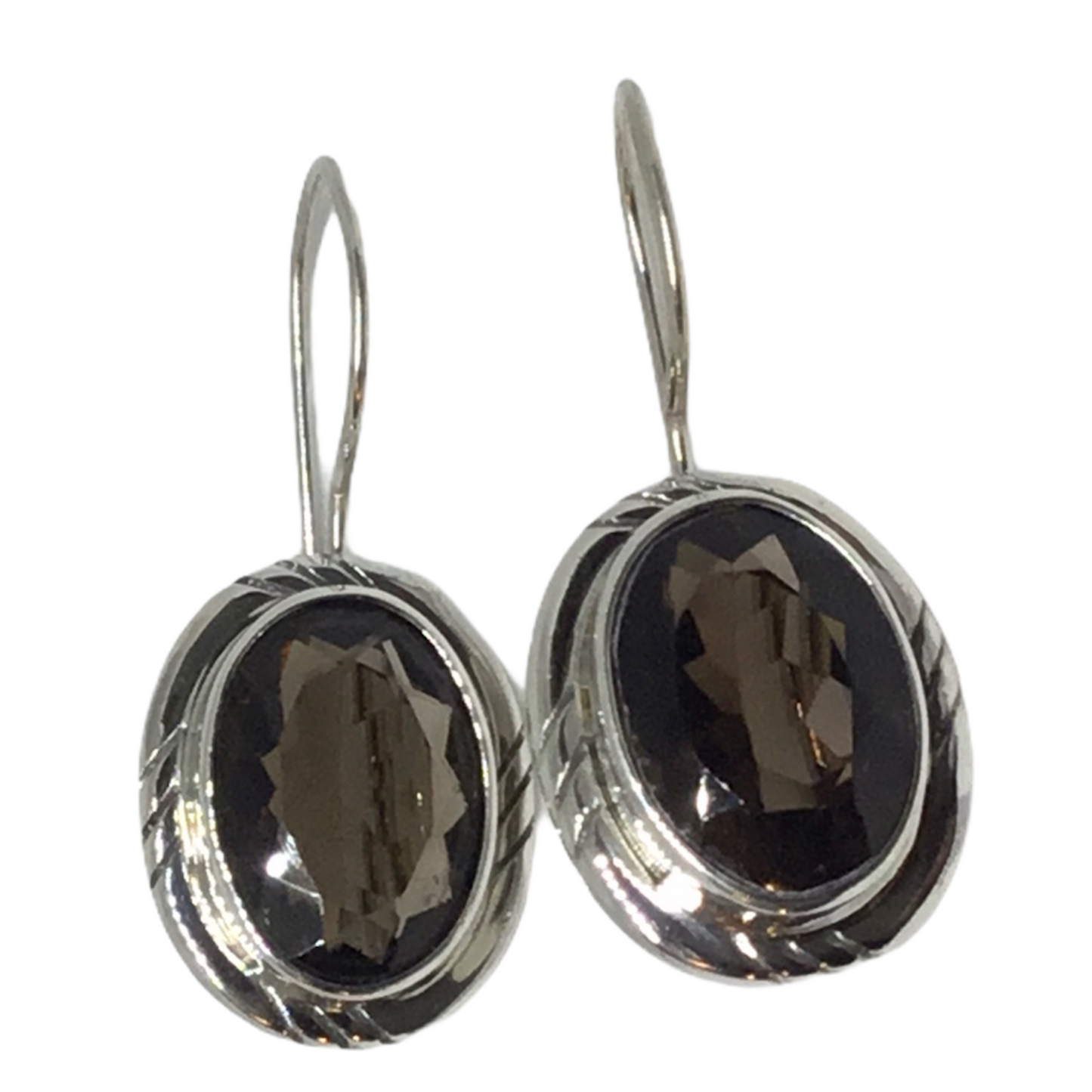 Sterling Silver Topaz Earrings