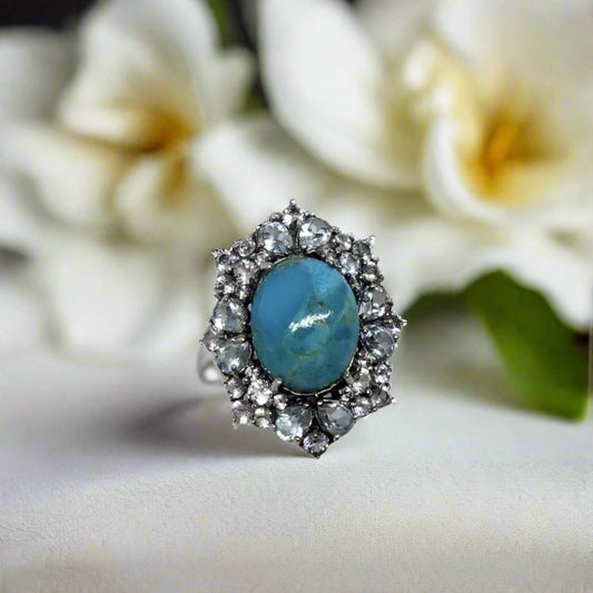 Sterling-Silver-Blue-Topaz-Turquoise-Ring