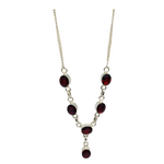 Load image into Gallery viewer, garnet-statement-silver-arlana-exquisite-styles-canada
